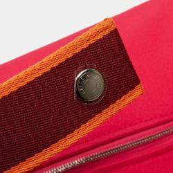 مملوكة مسبقًا Hermes Pink Large Toile Bride A Brac Case