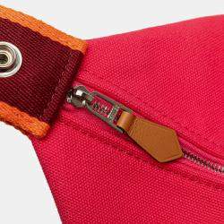 مملوكة مسبقًا Hermes Pink Large Toile Bride A Brac Case