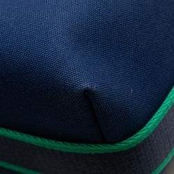 مملوكة مسبقًا Hermes Blue Green Small Toile Bride A Brac Case