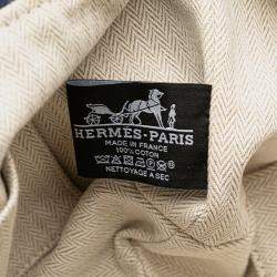 مملوكة مسبقًا Hermes Blue Green Small Toile Bride A Brac Case