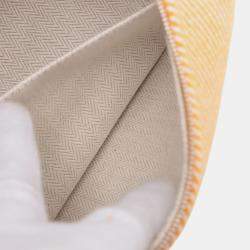 Pre Owned حافظة هيرميس برود أ براك أو كاري صوف برتقالي صغير