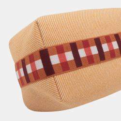 Pre Owned حافظة هيرميس برود أ براك أو كاري صوف برتقالي صغير