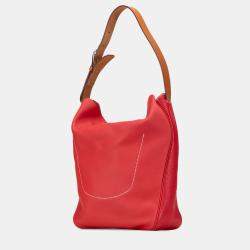 Pre Owned حقيبة هيرمس فيرفولت 24 جلد توريلون كليمونس وسويفت حمراء