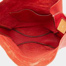 Pre Owned حقيبة هيرمس فيرفولت 24 جلد توريلون كليمونس وسويفت حمراء