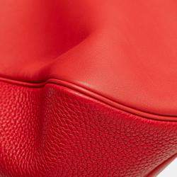 Pre Owned حقيبة هيرمس فيرفولت 24 جلد توريلون كليمونس وسويفت حمراء