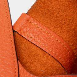 Pre Owned Hermes Feu Clemence Picotin Lock 18