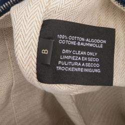 Pre Owned <p>حقيبة هيرمس براد أ براك قماش أزرق/أخضر صغير</p>