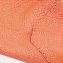 مملوكة مسبقًا Hermes Pink Red Hermes Salmon/Red Clemence Double Sens 36