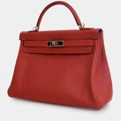 مملوكة مسبقًا حقيبة هيرمس كيلي روتورن 32 سوفت روج فيف
