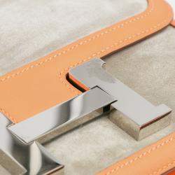 Pre Owned Hermes Gris Tourterelle and Crevette Doblis and Swift Constance 24