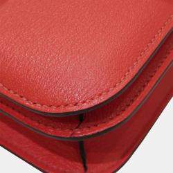 Pre Owned Hermes Constance 18 Red Mini Epsom 