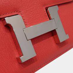 Pre Owned Hermes Constance 18 Red Mini Epsom 