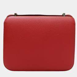 Pre Owned Hermes Constance 18 Red Mini Epsom 