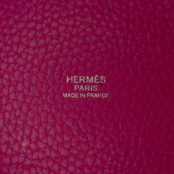 Pre Owned Hermes Pink Clemence Picotin Lock 18