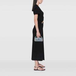 Pre Owned Hermes Blue Green Small Wool Bride A Brac H Natte Case