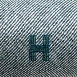 Pre Owned Hermes Blue Green Small Wool Bride A Brac H Natte Case