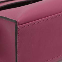 Pre Owned Hermes Rose Pourpre Swift Kelly Pochette 22