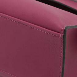 Pre Owned Hermes Rose Pourpre Swift Kelly Pochette 22