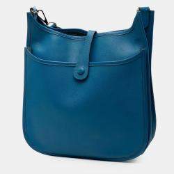 Pre Owned Hermes Blue Epsom Evelyne III 29