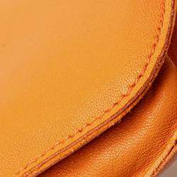 Pre Owned Hermes Orange Milo Clou de Selle Crossbody