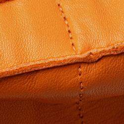 Pre Owned Hermes Orange Milo Clou de Selle Crossbody