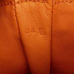 Pre Owned Hermes Orange Milo Clou de Selle Crossbody