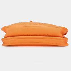 مملوكة مسبقًا حقيبة هيرمس إيفلين III بي إم جلد كليمينس برتقالي