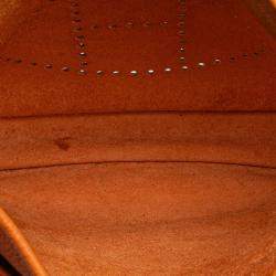 مملوكة مسبقًا حقيبة هيرمس إيفلين III بي إم جلد كليمينس برتقالي