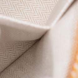 Pre Owned Hermes Orange Small Wool Bride a Brac Au Carre Case