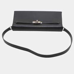 مملوكة مسبقًا حقيبة هيرمس كيلي إلان تشيفر شامكيلا سوداء