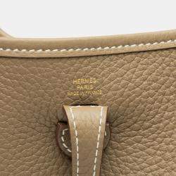 Pre Owned Hermes Brown Clemence Evelyne Amazone 16