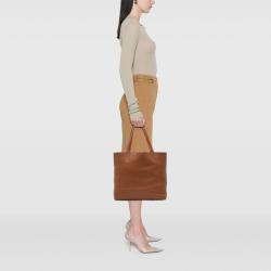 Pre Owned حقيبة هيرمس براون أورانج كليمونس دابل سينس 36