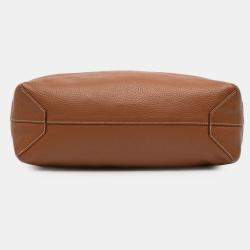 Pre Owned حقيبة هيرمس براون أورانج كليمونس دابل سينس 36