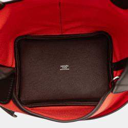 مملوكة مسبقًا حقيبة هيرمس بيكوتين لوك 18 كارجو غولاند وسويفت تويل وردي أحمر