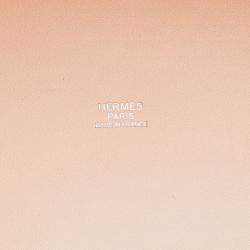 Pre Owned Hermes Orange White Toile H and Swift Cabas H en Biais 40