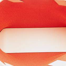 Pre Owned Hermes Orange White Toile H and Swift Cabas H en Biais 40