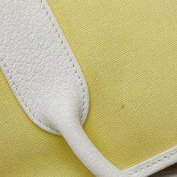 مملوكة مسبقًا حقيبة هيرمس "جاردن بارتي 36" توال ونيقوندا أبيض وأصفر