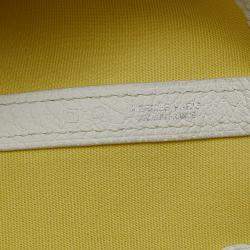 مملوكة مسبقًا حقيبة هيرمس "جاردن بارتي 36" توال ونيقوندا أبيض وأصفر