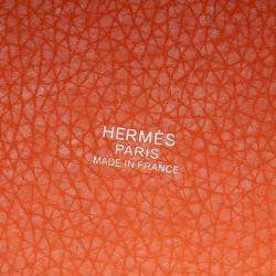 مملوكة مسبقًا Hermes Orange Clemence Picotin Lock 18