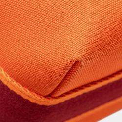 مملوكة مسبقًا Hermes Orange Red Small Toile Bride A Brac Case