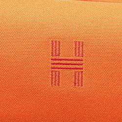 مملوكة مسبقًا Hermes Orange Red Small Toile Bride A Brac Case