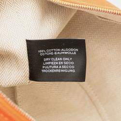 مملوكة مسبقًا Hermes Orange Red Small Toile Bride A Brac Case