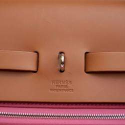 مملوكة مسبقًا حقيبة هيرمس هيرباغ زيب بني وردي 39