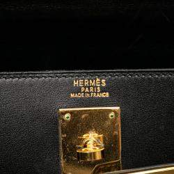 Pre Owned Hermes Black Box Calf Kelly Sellier 32
