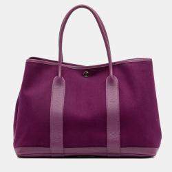 مملوكة مسبقًا Hermes Purple Toile and Negonda Garden Party 36