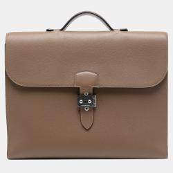 Pre Owned Hermes Brown Evercolor Sac A Depeches 38