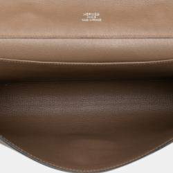 Pre Owned Hermes Brown Evercolor Sac A Depeches 38