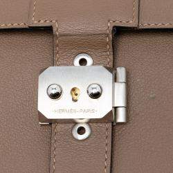 Pre Owned Hermes Brown Evercolor Sac A Depeches 38