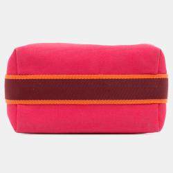 مملوكة مسبقًا Hermes Pink Red Small Toile Bride A Brac Case