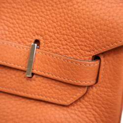 Pre Owned Hermes Orange Togo Birkin Retourne 35